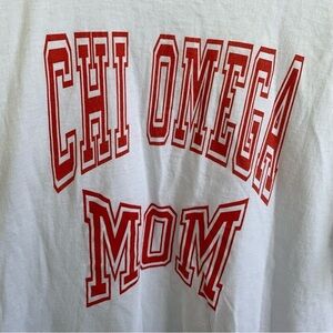 Vintage Chi Omega Mom Sorority Tee Shirt Size XL 90s